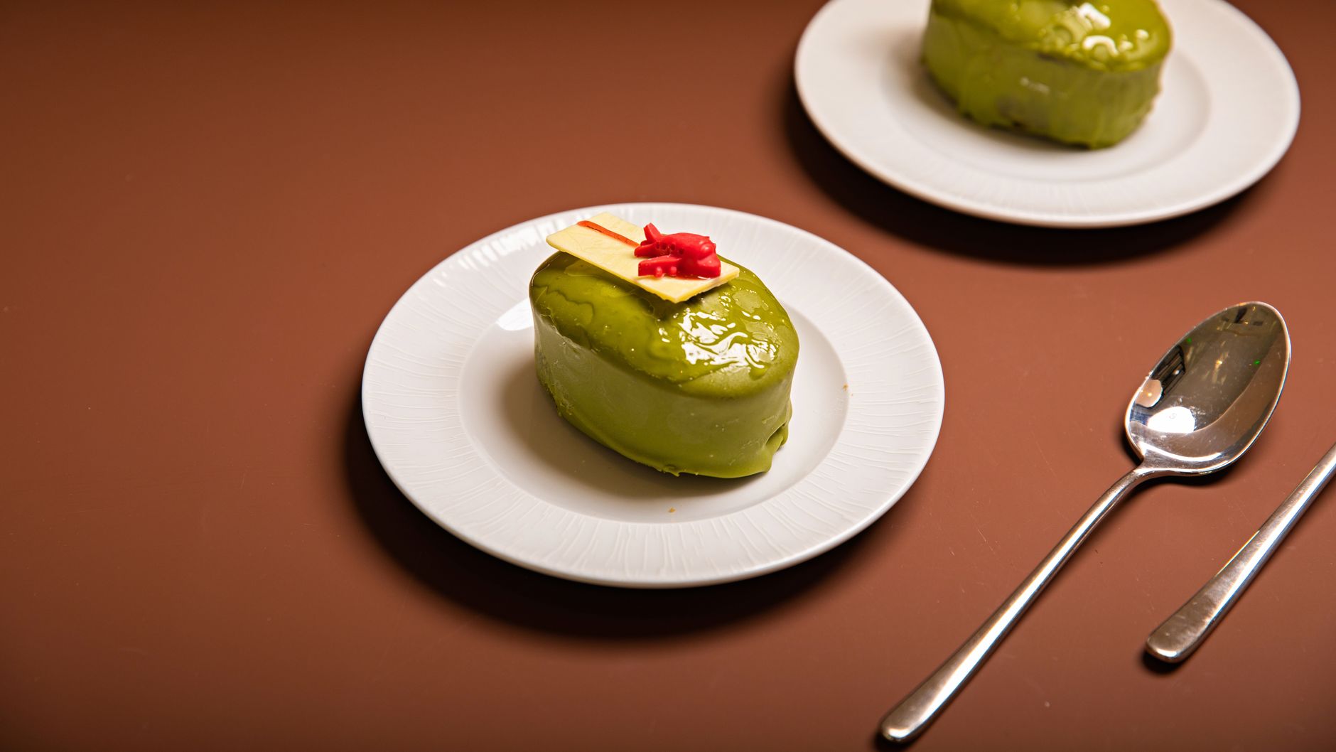Matcha desert s bijelom čokoladom